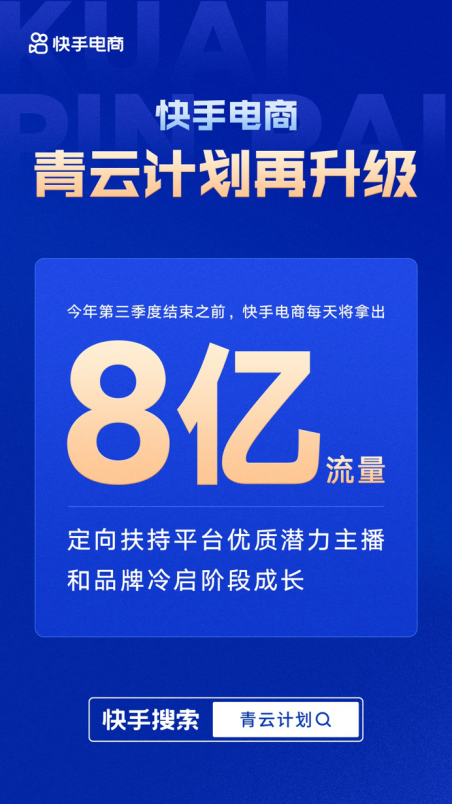 快手電商“青云計劃”再升級，每天8億流量助力商家冷啟260.png